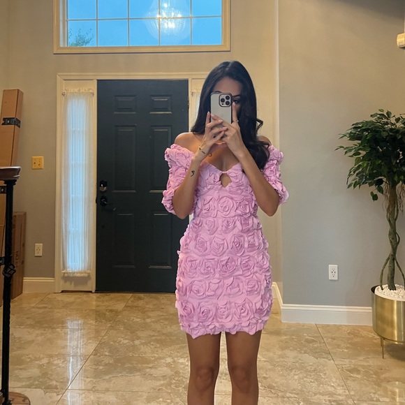 Pink Flower Dress - Picture 4 of 4